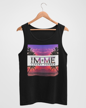 I'm Me From The Beach Mens Black Tank Top