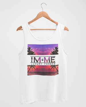 I'm Me From The Beach Mens White Tank Top