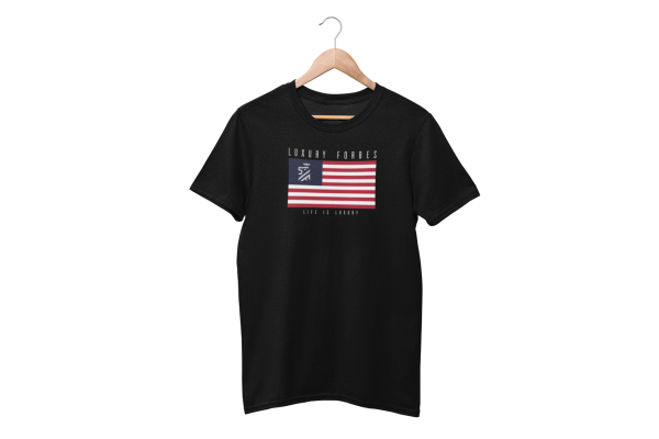American Luxury Men's Black T-Shirt