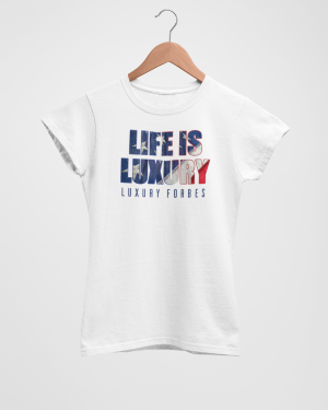 Living in American Luxury Women's White T-Shirt